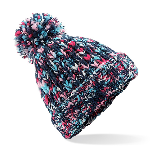 B487 Twister Pom Pom Beanie