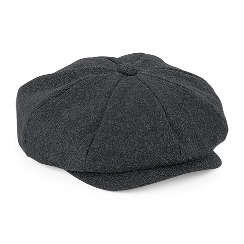 B629 Melton Wool Baker Boy Cap